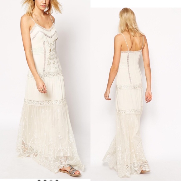 ASOS DESIGN Ivory Maxi Dress